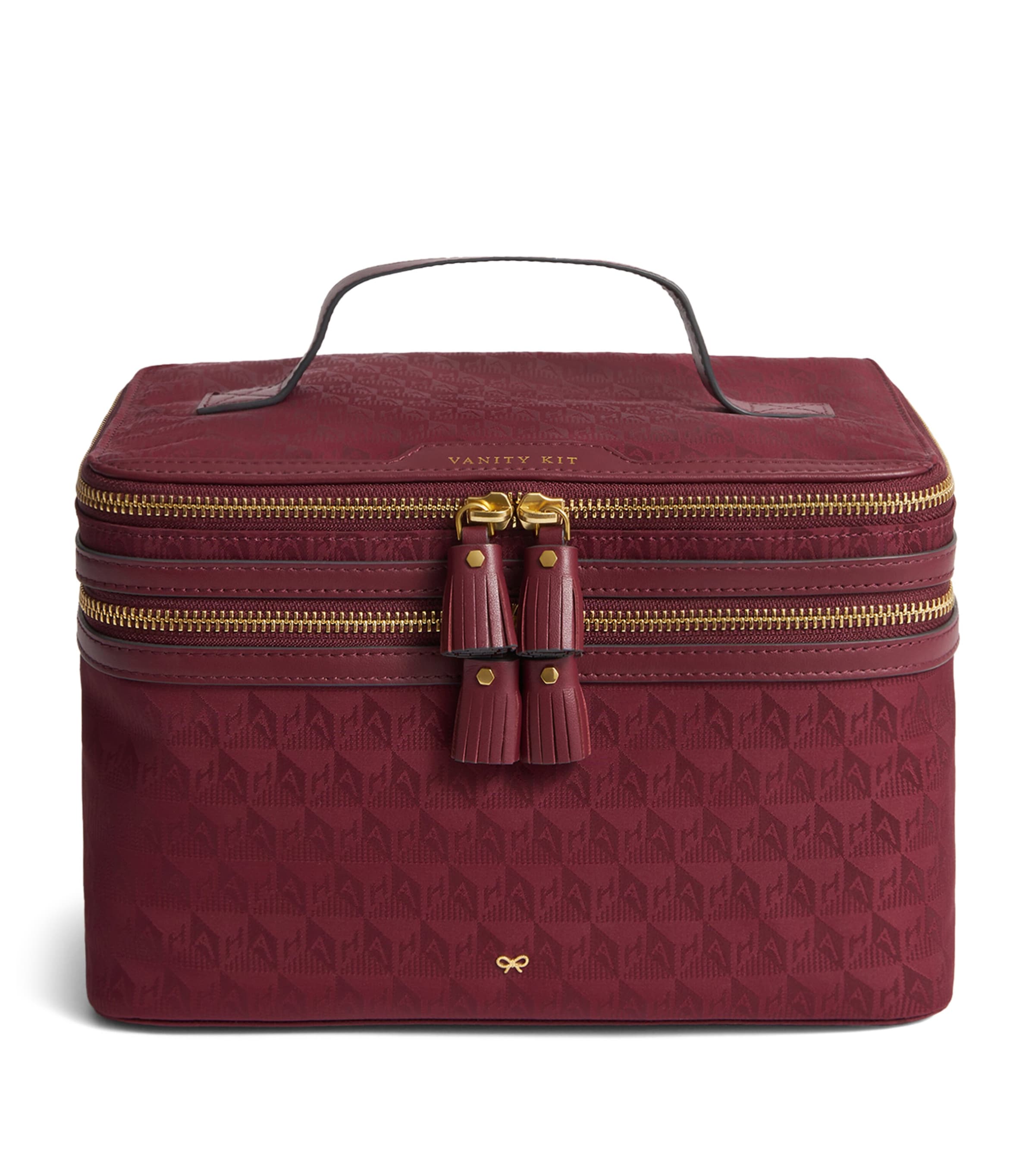 Anya Hindmarch Jacquard Logo Vanity Kit Bag - British product