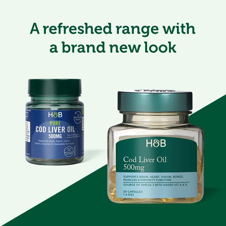 Holland & Barrett Pure Cod Liver Oil 1000mg 240 Capsules - McGrocer