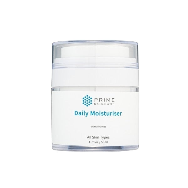Prime Skincare daily moisturiser 50ml, imported from the UK