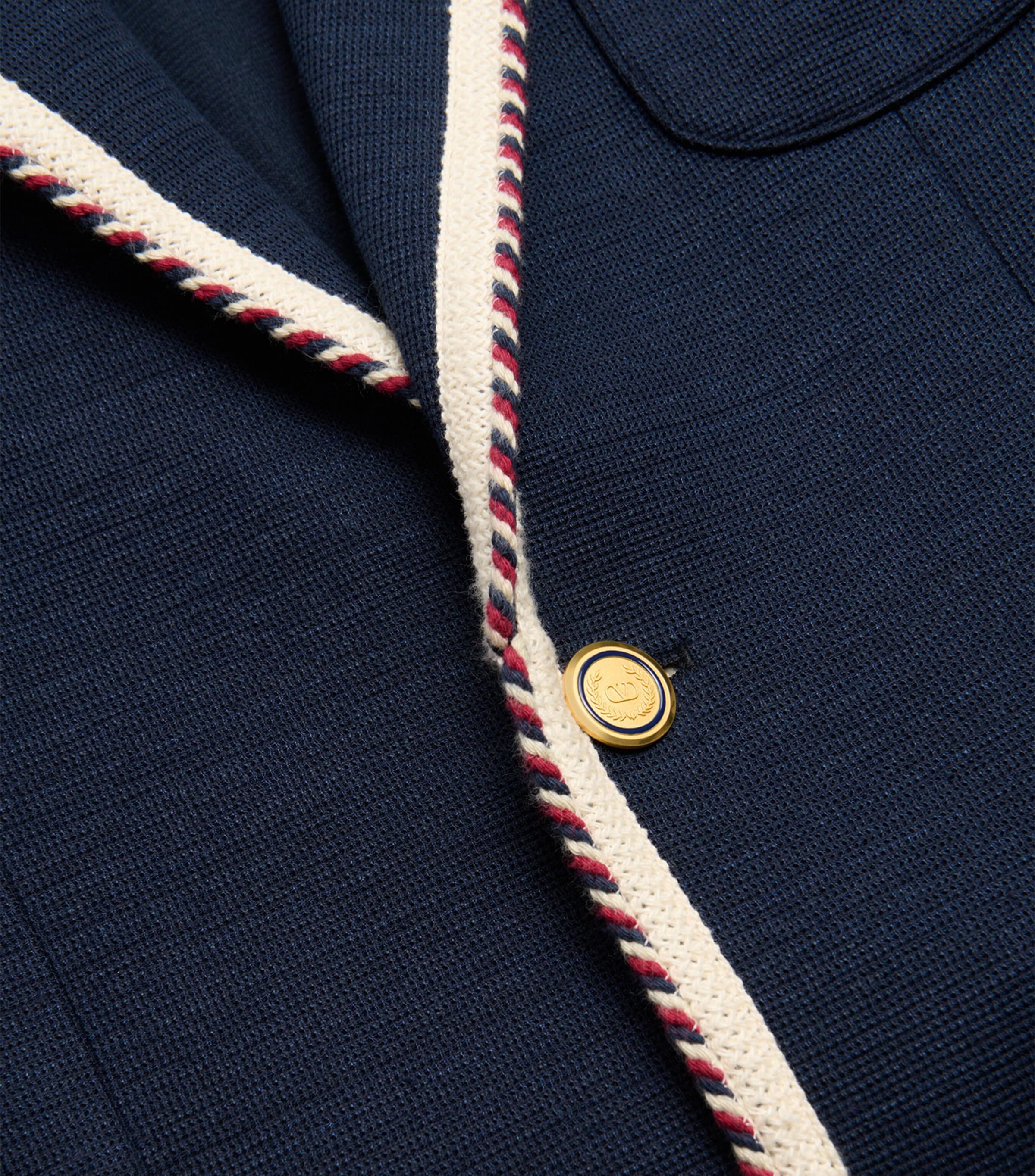Valentino Garavani trim-detail blazer (British brand)