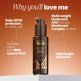 Skin & Tan Face Glow Tan Cream SPF30 30ml (British brand)