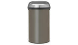 Brabantia 60 Litre Platinum Touch Top Bin - Grey - McGrocer