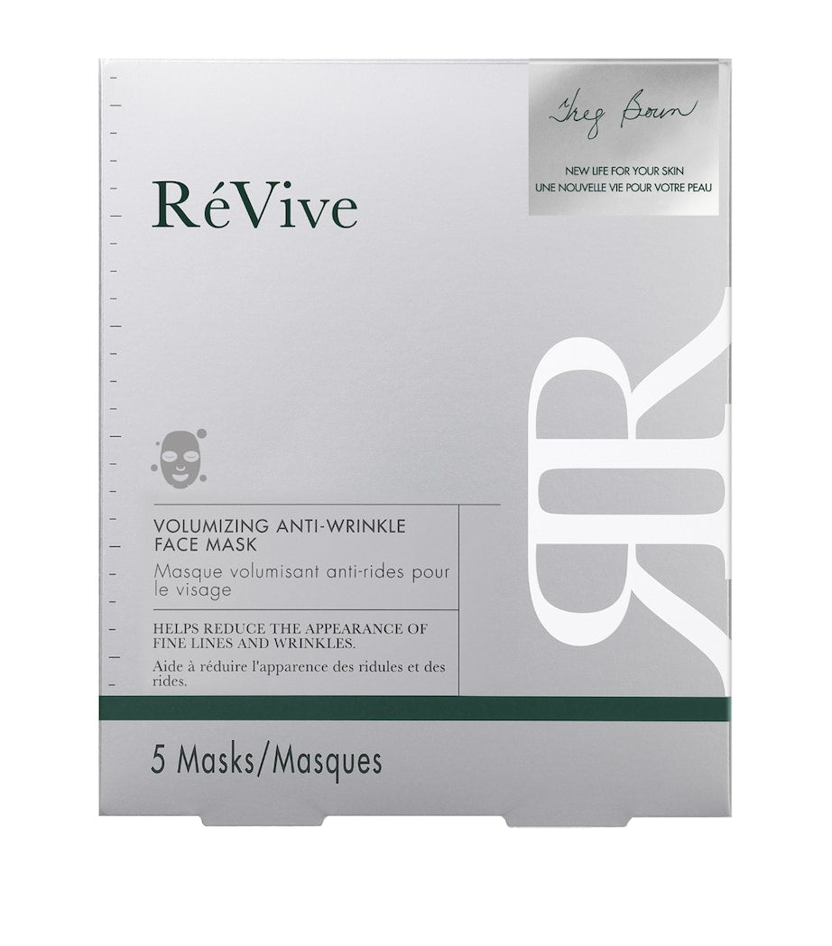 RéVive Volumizing Anti-Wrinkle Face Mask Pack of 5, imported from the UK