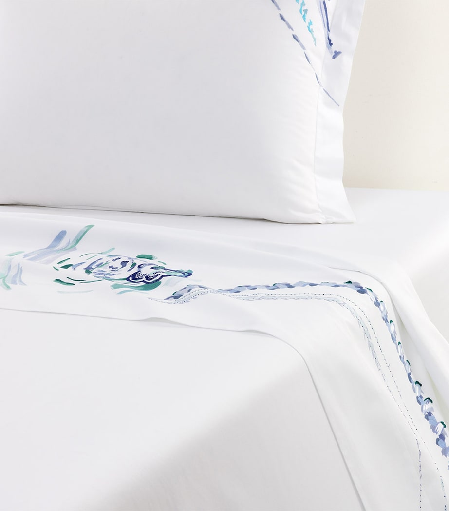 Yves Delorme Abysses double flat sheet 240cm x 320cm (British brand)