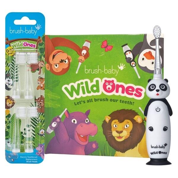 Brush Baby Kids Electric Toothbrush Panda Gift Set - British product