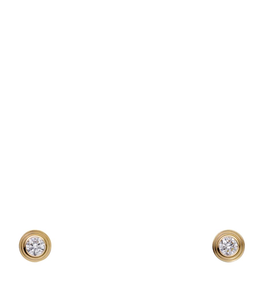 Cartier Extra-Small Yellow Gold and Diamond Cartier d'Amour Earrings