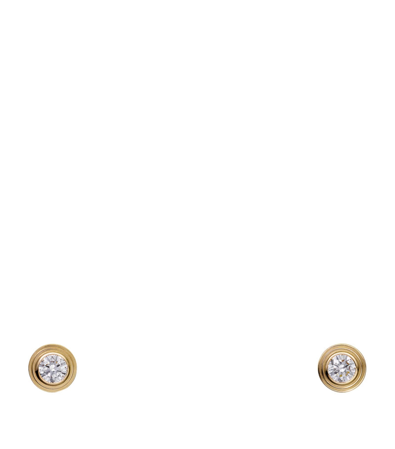 Cartier Extra-Small Yellow Gold and Diamond Cartier d'Amour Earrings