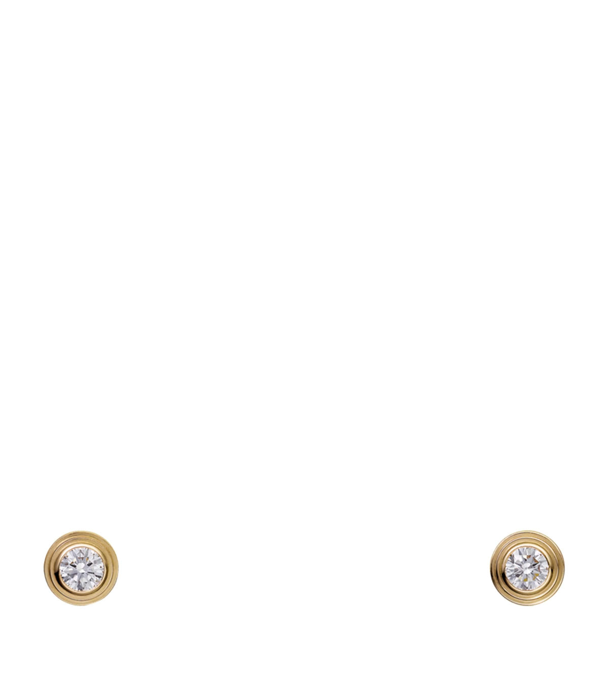 Cartier Extra-Small Yellow Gold and Diamond Cartier d'Amour Earrings
