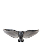 Crystal Barn Owl Flying Sculpture, Approx. 17cm x 42cm x 13cm