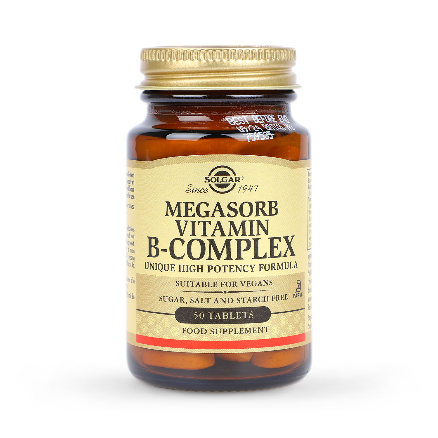Solgar Megasorb Vitamin B-Complex 50 Tablets (British brand)
