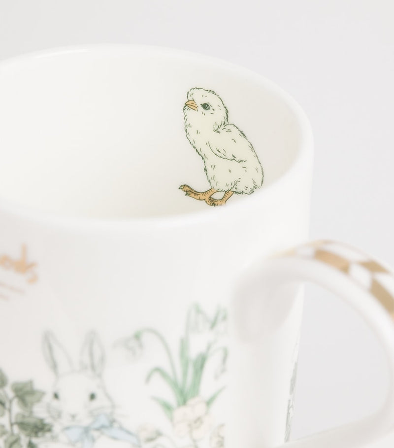 Harrods bone china Easter kids mug, UK version
