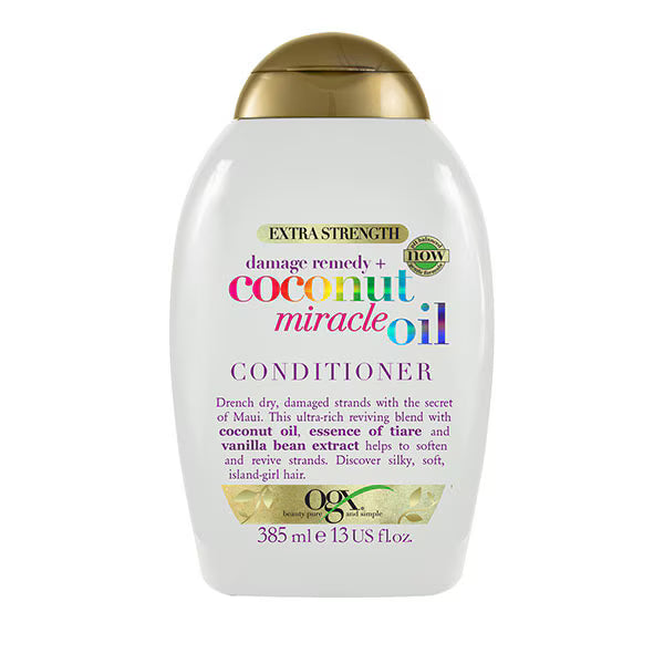 OGX Coconut Miracle Oil Conditioner 385ml, imported from the UK