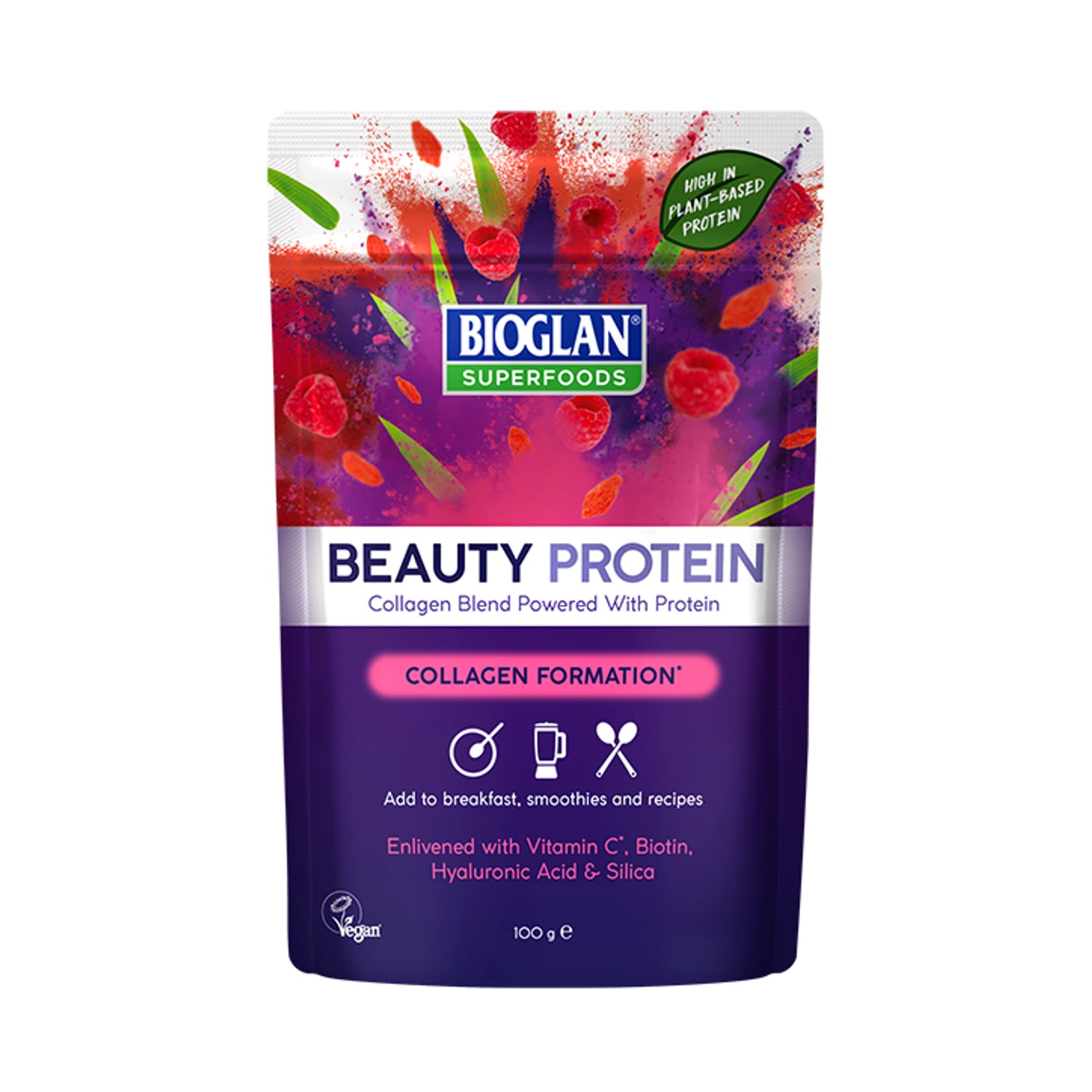 Bioglan collagen boosting beauty protein 100g - British product