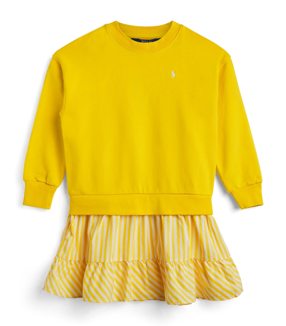 Ralph Lauren kids cotton stripe polo pony dress 2-7 years, imported from the UK