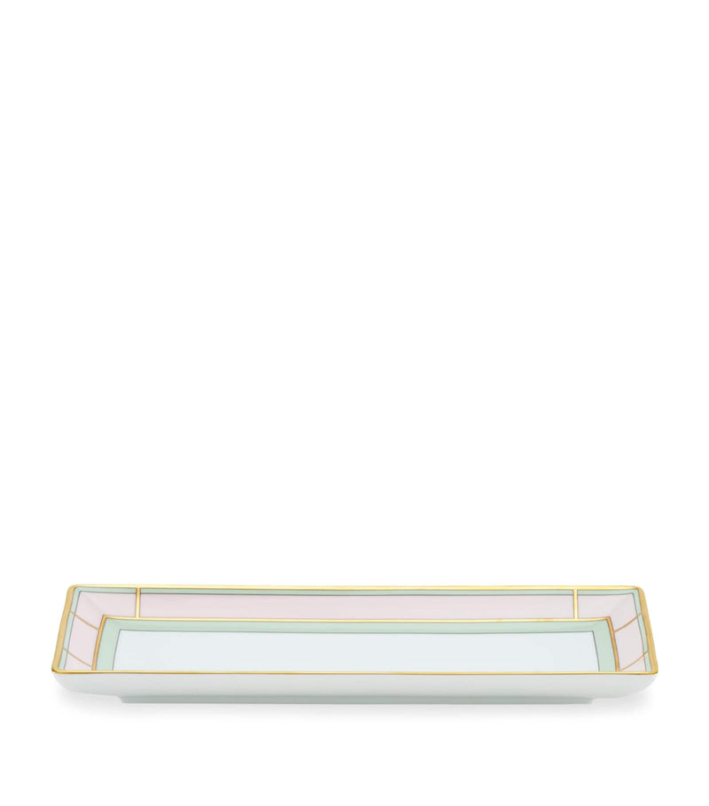GINORI 1735 Porcelain Colonna Diva Rectangular Change Tray 28cm, UK version