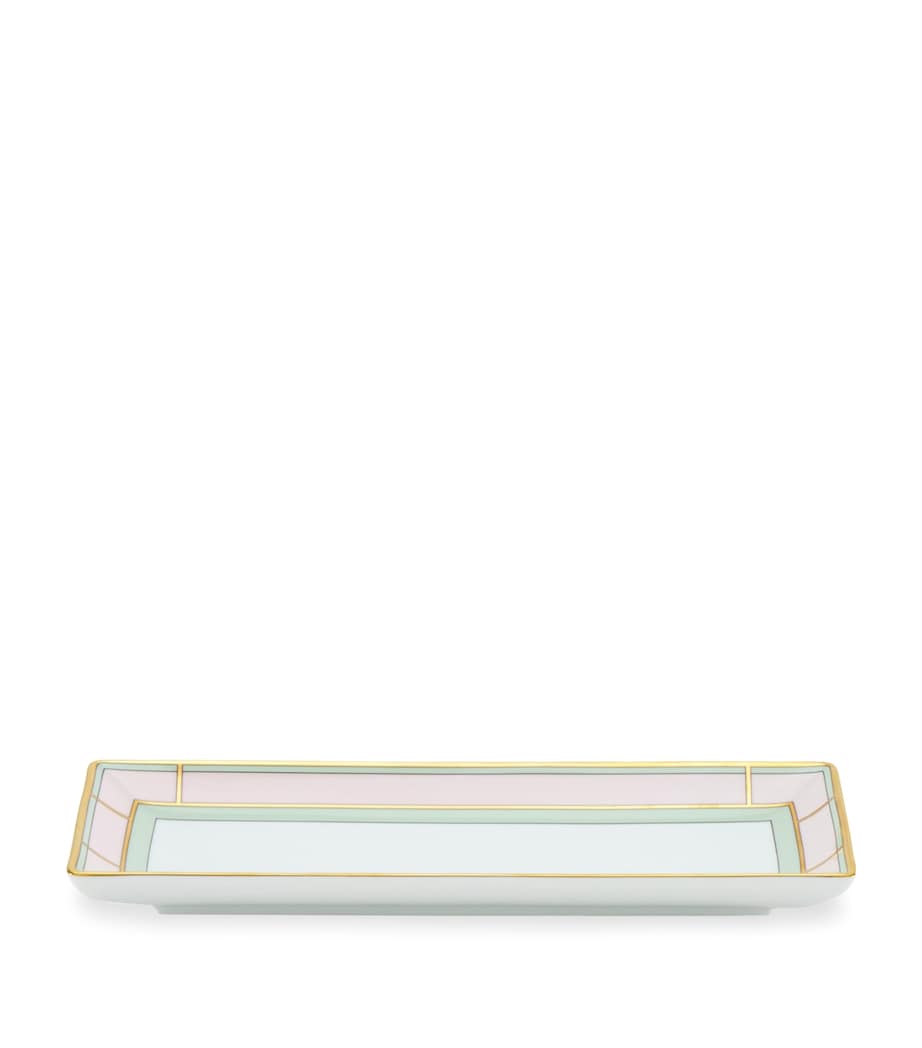 GINORI 1735 Porcelain Colonna Diva Rectangular Change Tray 28cm, UK version