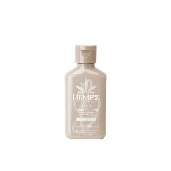Hempz Koa almond body moisturiser 66mL, imported from the UK
