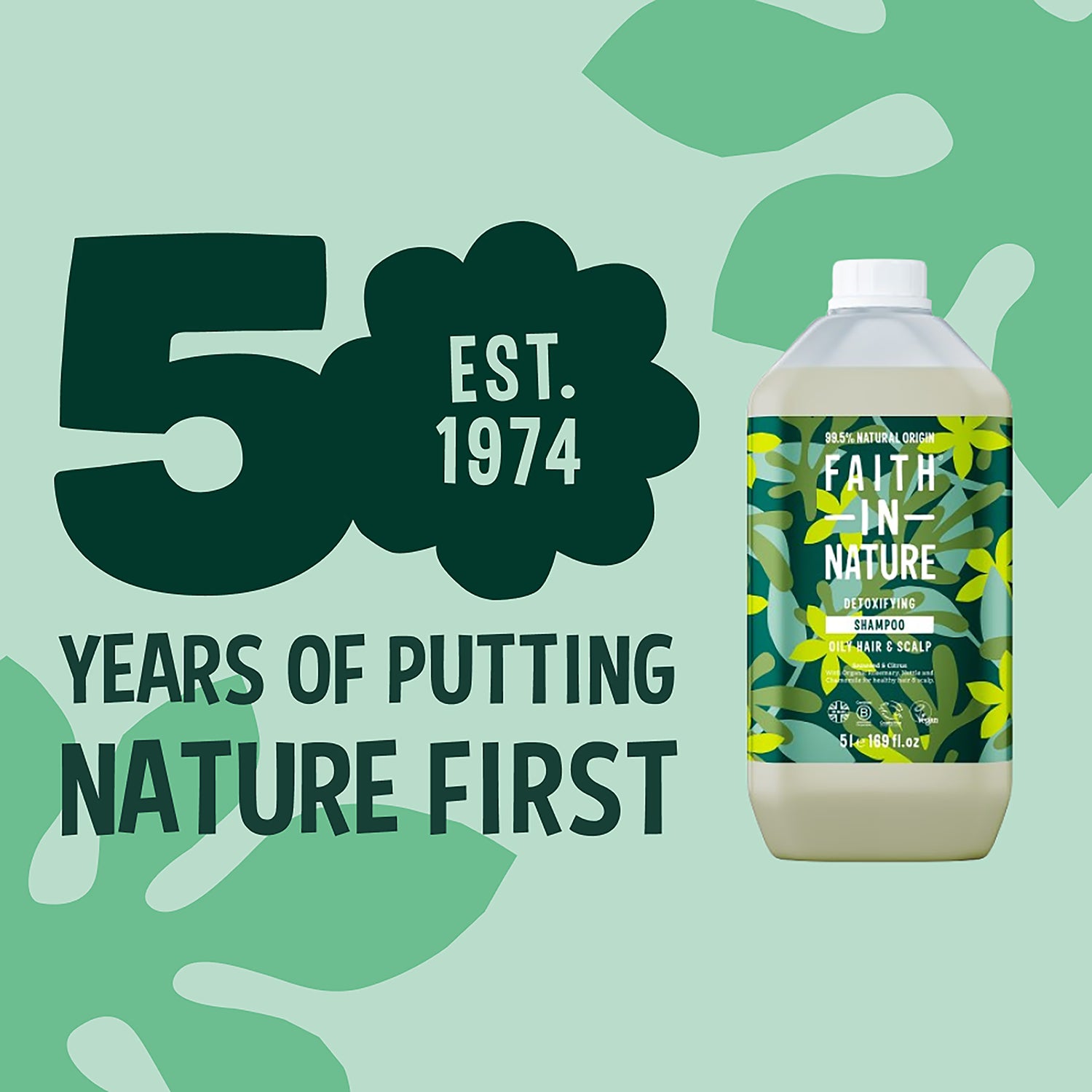 Faith In Nature shampoo Seaweed & Citrus 5L - British product