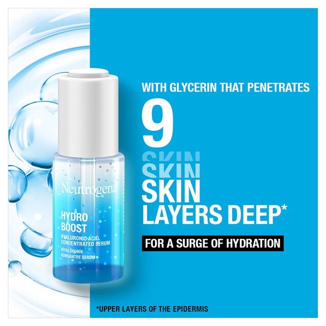 Neutrogena Hydro Boost Hyaluronic Acid Concentrated Serum   15ml - McGrocer