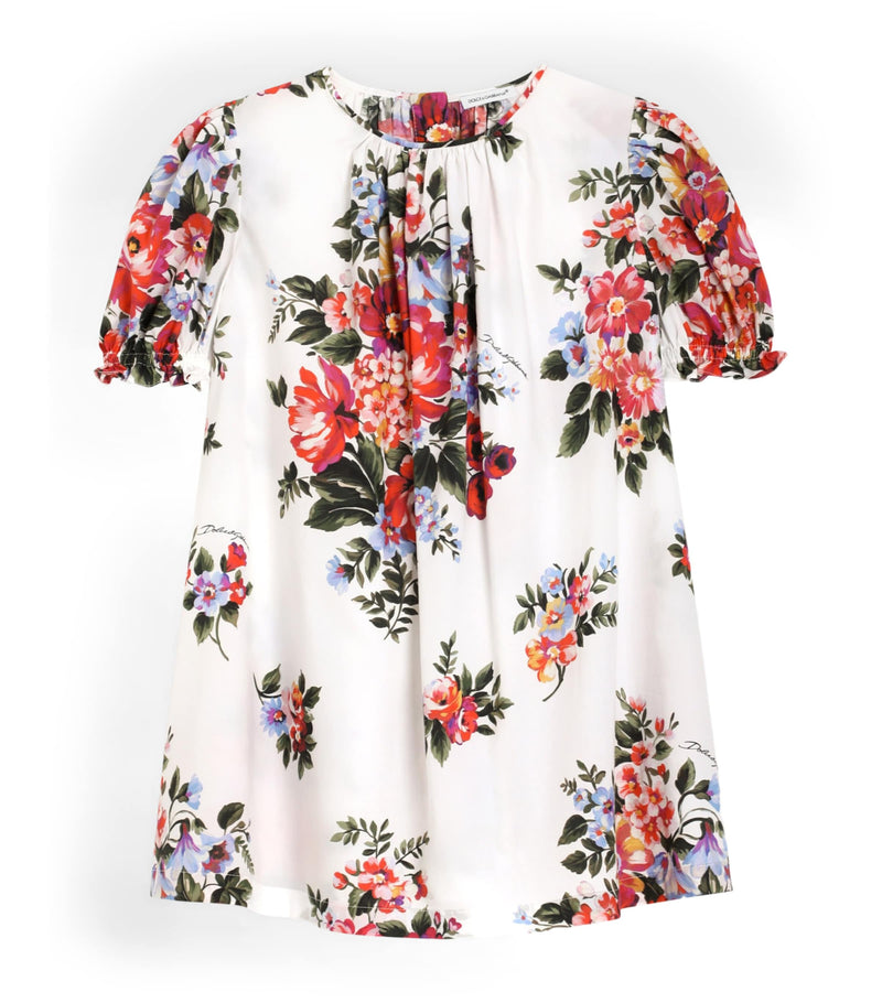 Dolce&Gabbana Kids Silk Floral Blouse (8-13 Years)