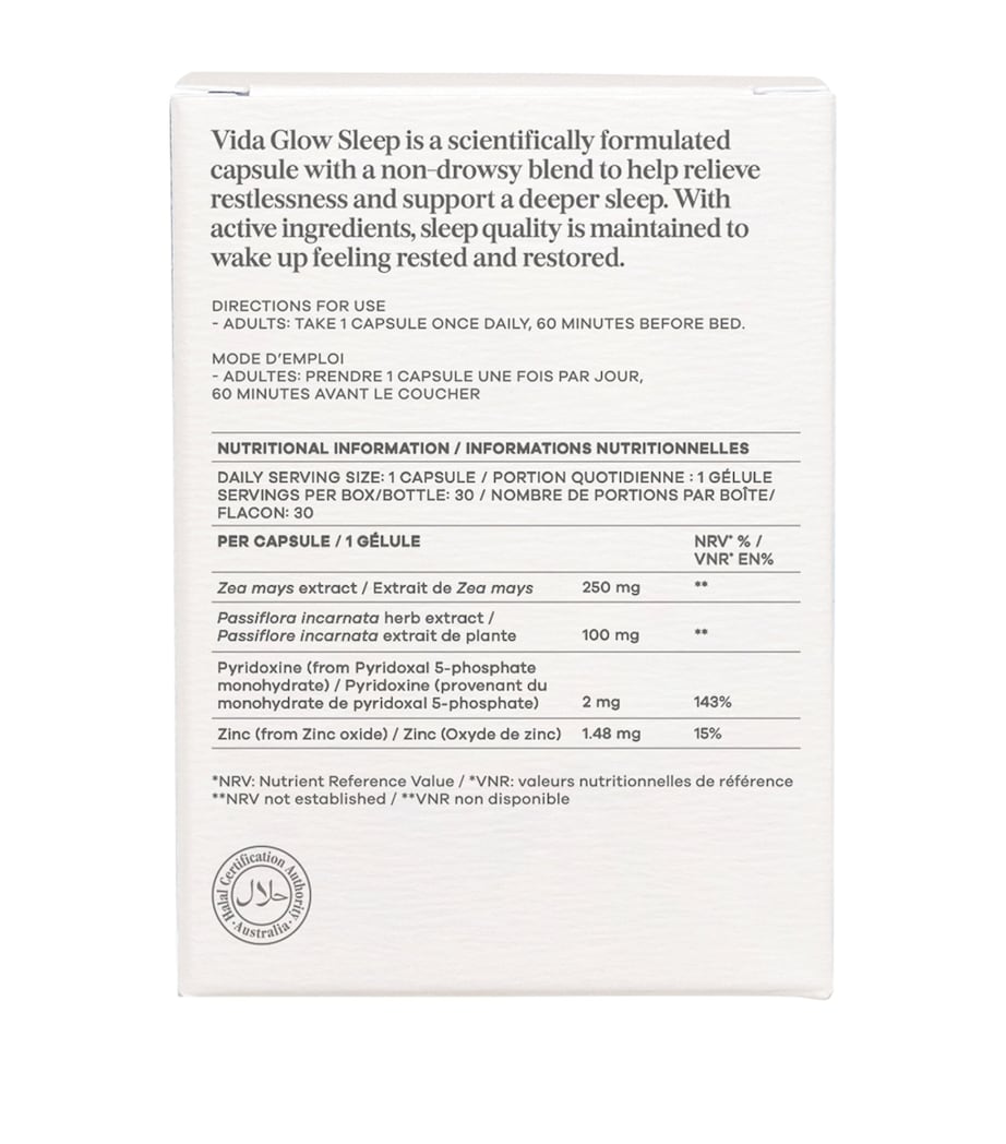 Vida Glow Sleep Capsules 250g (British brand)