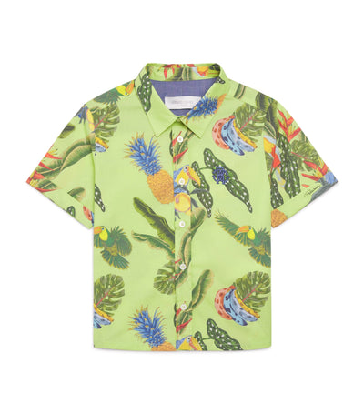 Roberto Cavalli Tropical Print Kids Shirt 4-14 Years