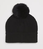 Yves Salomon children's cashmere pom-pom beanie (British brand)
