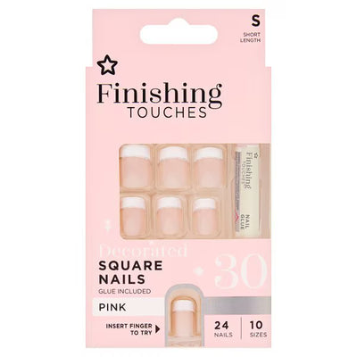 Superdrug Finishing Touches Fake Nails Short French Manicure Set