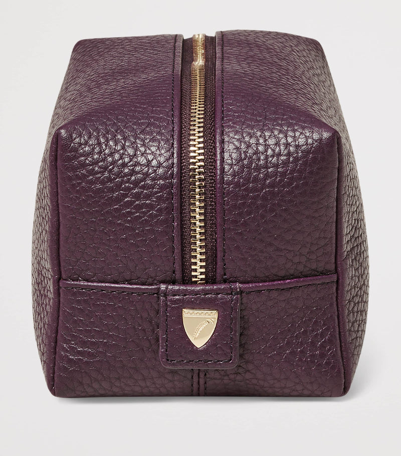 Aspinal of London medium leather cosmetic case - British product