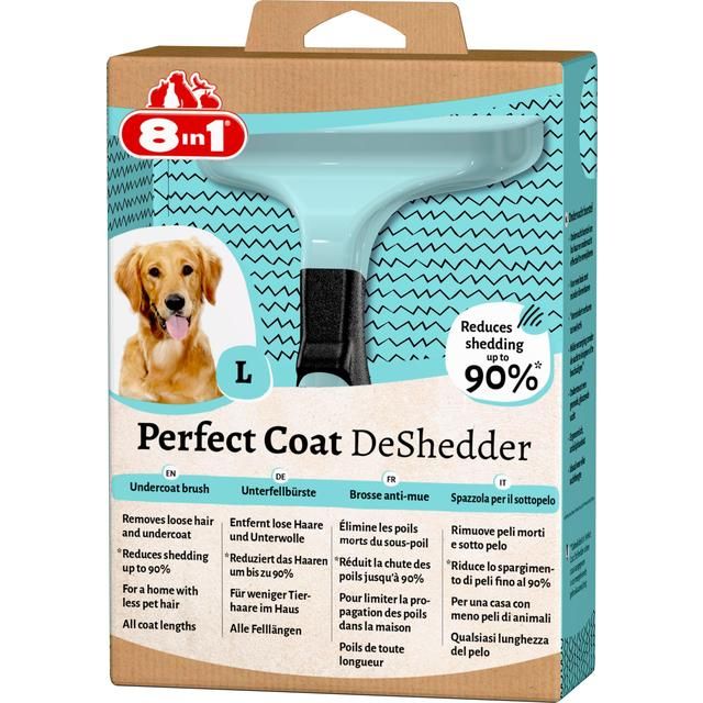 8in1 Perfect Coat DeShedder Dog L Grooming Comb - McGrocer