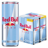 Red Bull Zero energy drink 250ml 4 pack, imported from the UK