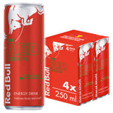 Red Bull Watermelon energy drink 250ml 4 pack, imported from the UK