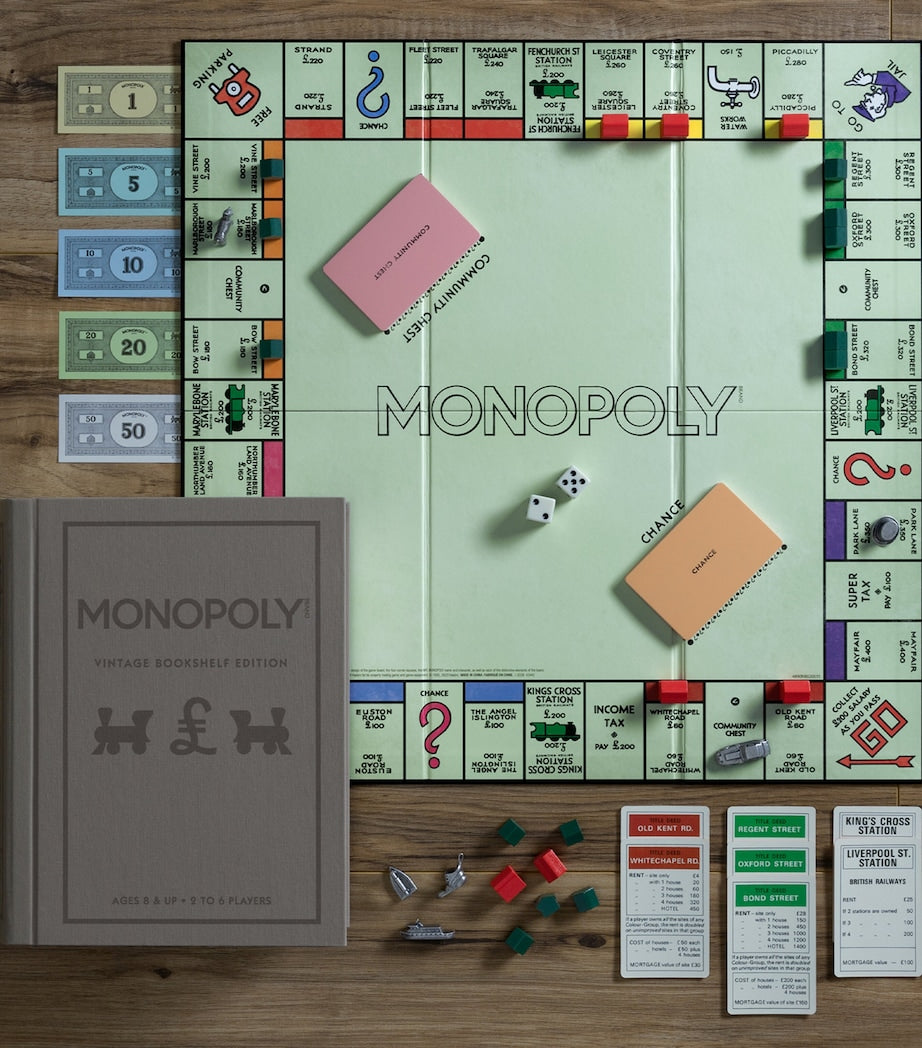 Monopoly Vintage Bookshelf Edition board game (British brand)