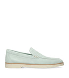 Premium Suede Loafers with Rubber Sole, Made in Italy