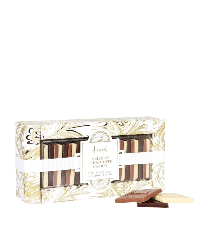 Harrods No Added Sugar Belgian Chocolate Carrés (220g)