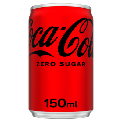 Coca-Cola Zero Sugar cola soft drink 150ml - British product