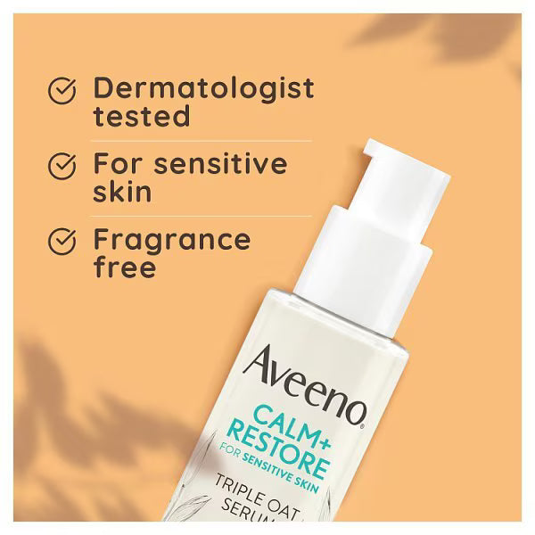 Aveeno Face Calm + Restore Oat Serum 30ml - British product
