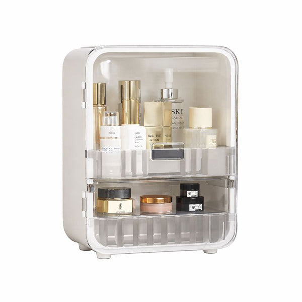 Livingandhome Makeup Organizer Mirror White 24.5cm, UK version