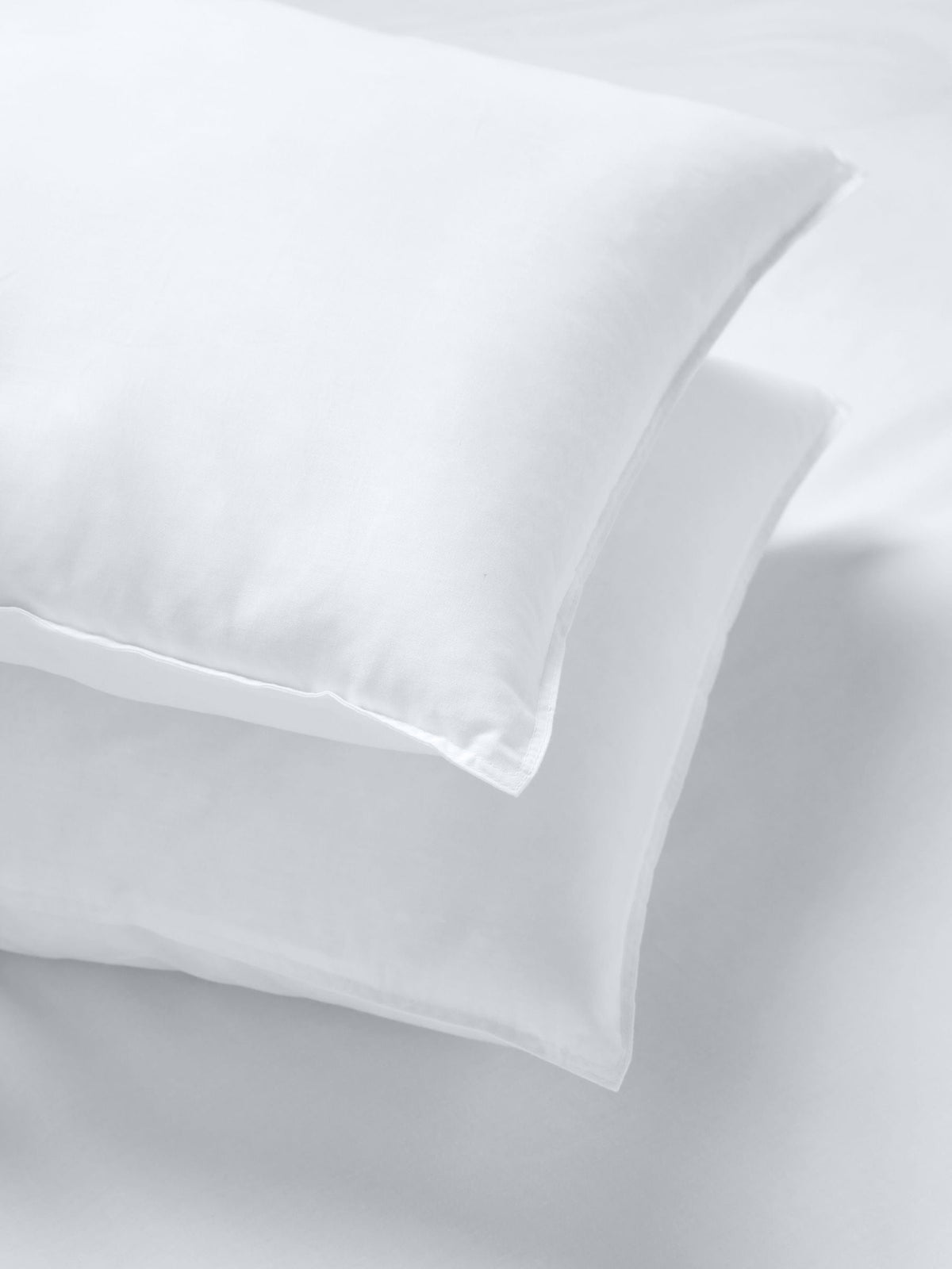 Set of 2 medium firmness 100% cotton temperature regulating pillows (British brand)