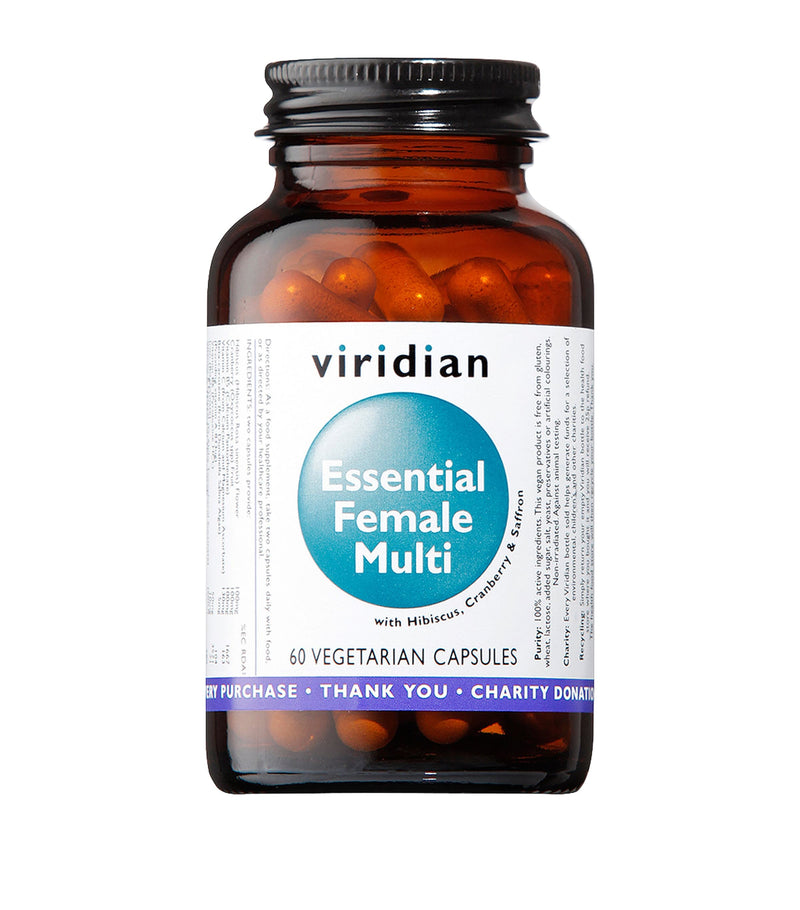 Viridian Essential Female Multi multivitamin capsules 60 capsules (British brand)