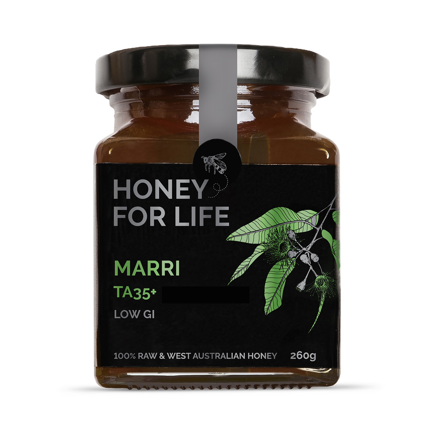 Honey for Life Marri TA35+ Honey Raw West Australian Honey 260g