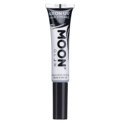 Moon Glow Neon UV Hair Streaks White Hair Colour Gel