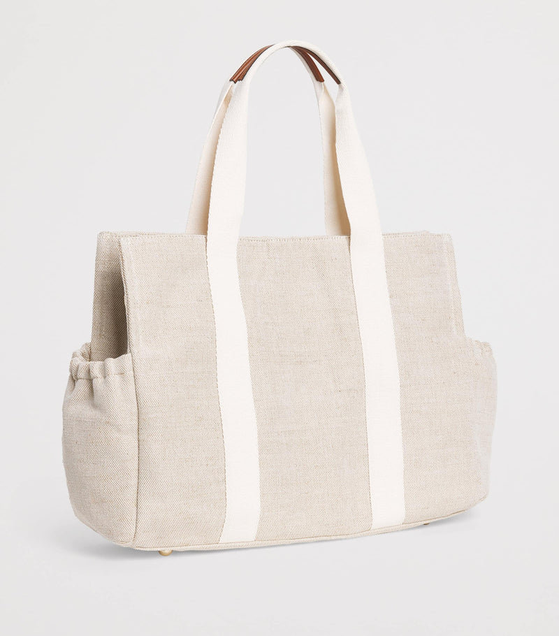 Chloé Kids canvas logo changing bag - British product