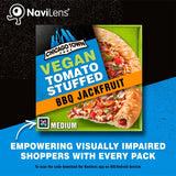 Chicago Town Takeaway Vegan Stuffed Crust Sticky BBQ Jackfruit Medium Pizza   490g - McGrocer