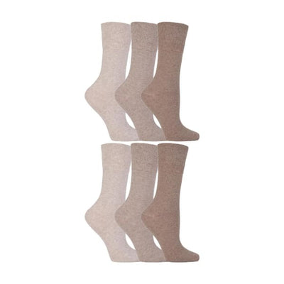 Ladies Diabetic Socks 6 Pairs UK Comfort Cotton