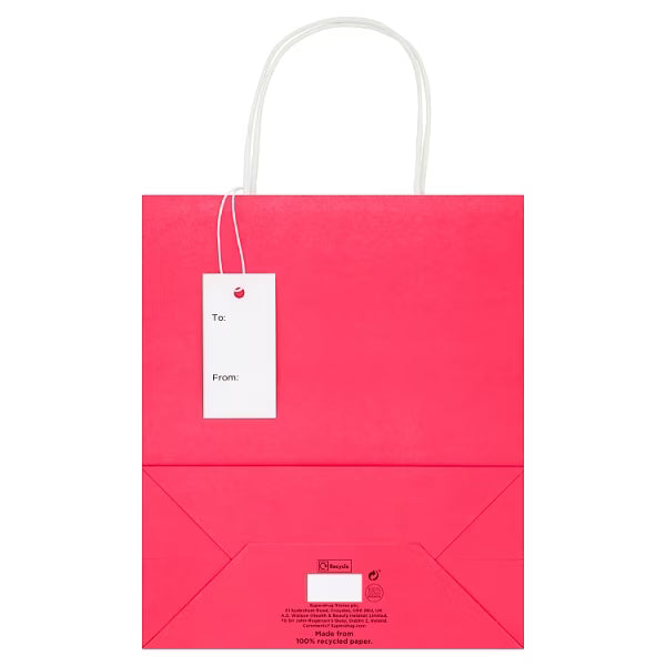 Superdrug Pink Gift Bag, imported from the UK