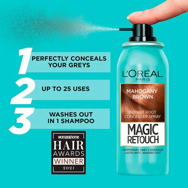 L'Oréal Magic Retouch Mahogany Brown Root Touch Up, UK version