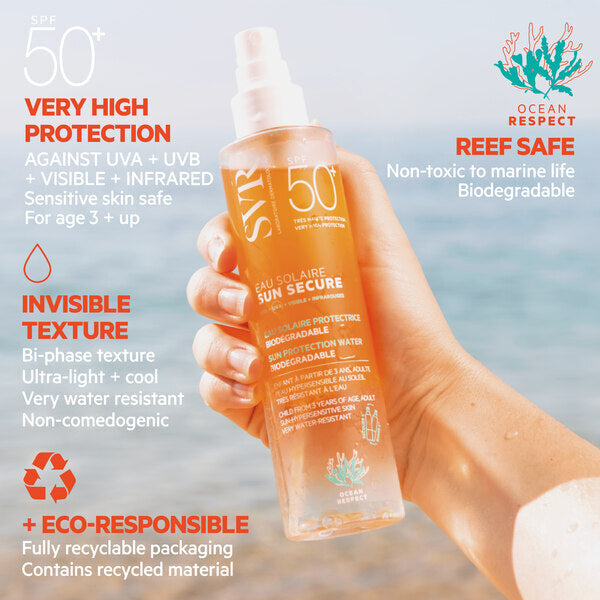 SVR SUN SECURE Face & Body Spray 100ml (British brand)