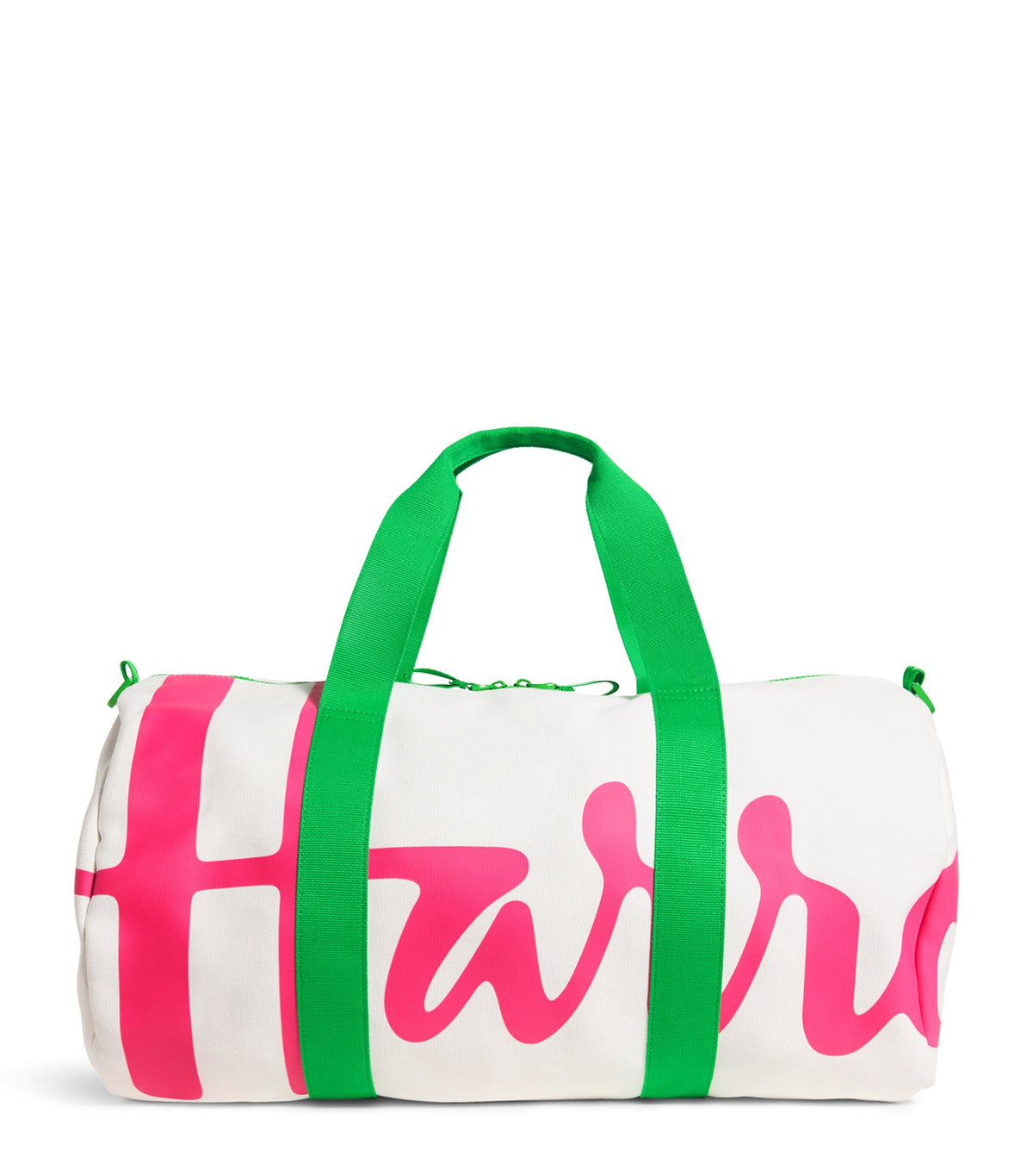 Harrods Cotton Logo Barrel Bag, UK version