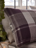 Dreams & Drapes purple Colville check duvet cover set - British product